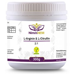 L-Arginin & L-Citrullin 2:1 Pulver 300g